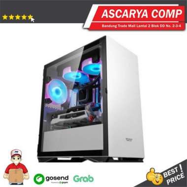 AIGO DLM22 DARKFLASH - MATX - GAMING CASE PUTIH