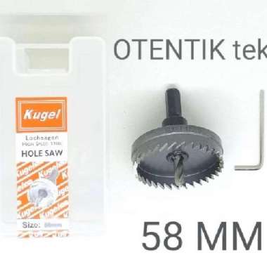HOLE SAW BESI HSS KUGEL 58 MM - MATA BOR LUBANG 58 MM
