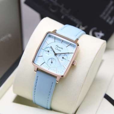 JAM TANGAN WANITA ALEXANDRE CHRISTIE AC 5003 AC5003 LEATHER GARANSI RESMI 1THN ORIGINAL ROSEGOLD BLU