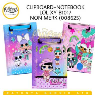 CLIPBOARD + NOTEBOOK NON MERK / PAPAN UJIAN KARAKTER / ALAS UJIAN KARAKTER / PAPAN LUCU LOL 008625