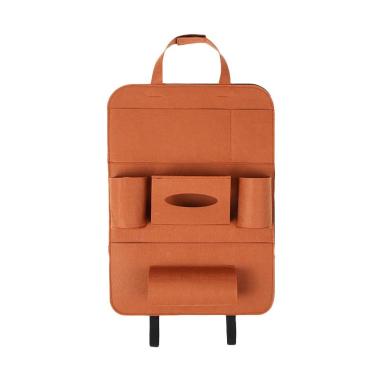 Car Seat Organizer Tas Belakang Jok Mobil Multifungsi Brown