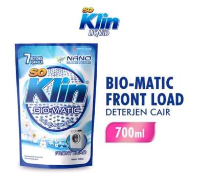 Promo Harga So Klin Biomatic Liquid Detergent Front Load 700 ml - Blibli