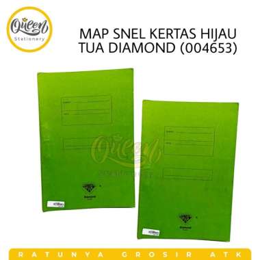 10 PCS MAP SNEL KERTAS DIAMOND / MAP KERTAS / MAP FOLIO / STOPMAP / MAP WARNA HIJAU TUA 004653