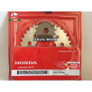 GIR /GER RANTAI SET AHM SUPRA X125 FI, KARISMA KPH ORIGINAL HONDA