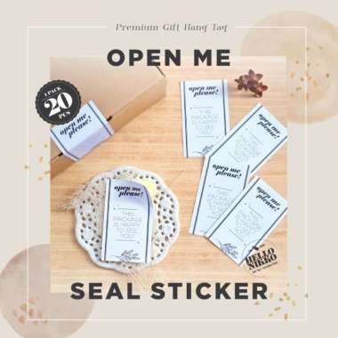 Sticker Seal Segel open me label box kardus kotak karton packaging dus