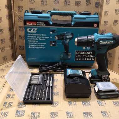 Paket Mata Bor Set 21pc Mesin Bor Baterai Cordless Drill Makita DF331 ORIGINAL 100 %