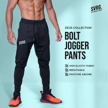 Svarga Bolt Jogger Pants - Celana Training Pria - Running Jogging L