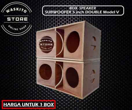 Box Speaker Subwoofer 5 inch Double