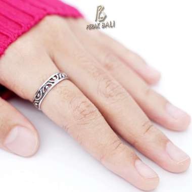 Cincin Wanita Perak Bali Silver Ring 925 Jawan Antik 13