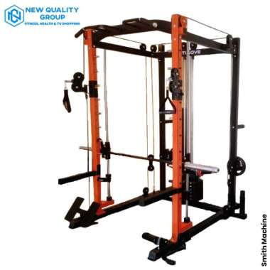 New Alat Kesehatan Olahraga Gym Fitness Multi Gym Power Rack Smith Machine Optimove M100