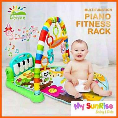 Mainan Anak Bayi / Piano Fitness Rack / Playmat / Baby Musical Playgym Piano
