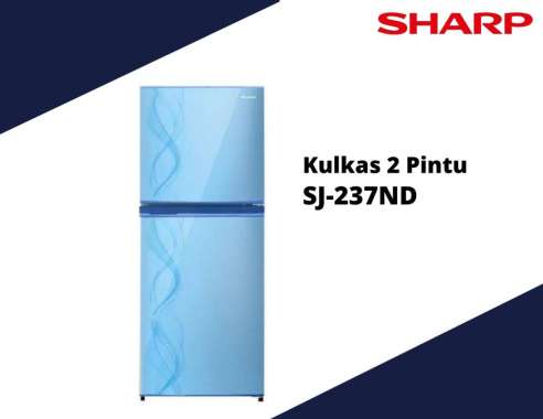 Sharp Kulkas 2 Pintu SJ-237ND-AB / SJ 237 / SJ237