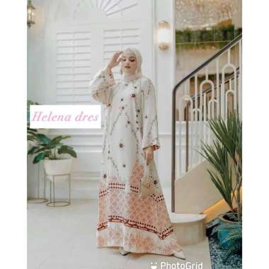 Helena Dress - Gamis Terbaru Maxmara Lux  Premium Dress Wanita Lengan Panjang Maxi Dress Kekinian LD