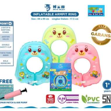 Doctor Dolphin Inflatable Armpit Ring/Pelampung Renang Bayi Dd01103 Original 100% (Kode 8009)) Pink 