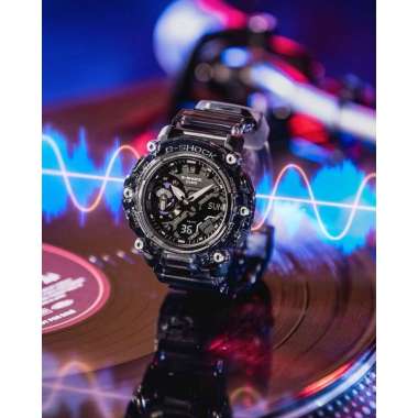 Casio G-SHOCK Skeleton Soundwave Carbon Core Guard Special Color Original Jam Tangan Pria Grey