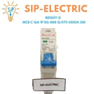 BRIGHT-G MCB C 16A 1P BG-888 SL1175 4500A SNI