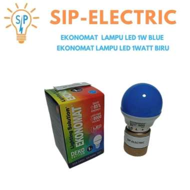 EKONOMAT LAMPU LED 1W BLUE / EKONOMAT LAMPU LED 1WATT BIRU