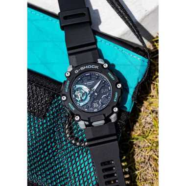 CASIO G-SHOCK Black Carbon Core Guard Special Color Original Jam Tangan Pria [GA 2200]