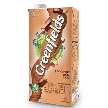 Promo Harga Greenfields UHT Choco Malt 1000 ml - Blibli