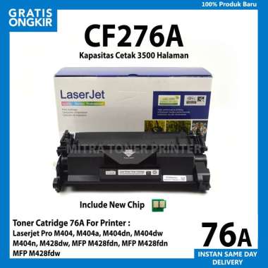 Toner Cartridge 76A Compatible Untuk Printer HPLaserjet Pro M404a, M404dn, M404dw, M404n, M428dw, MF