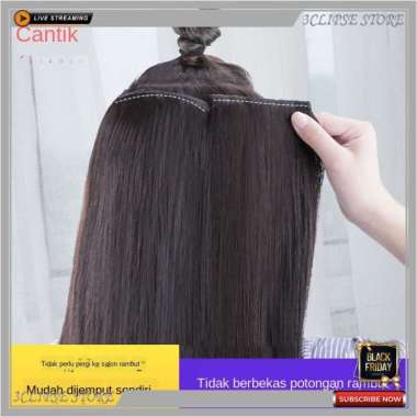 Wig Rambut Palsu Wig Panjang Wanita Rambut Panjang Lurus Rambut