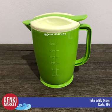 Teko Air Minum 1500ml Ada Ukiran Ukuran ml / Teko Minum Plastik / Teko Plastik Estilo Genki Market G