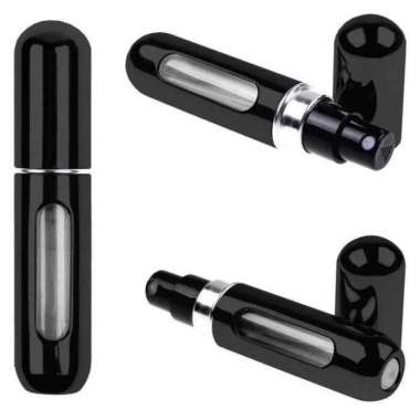Botol Parfum Isi Ulang 5ml Kosong Hitam