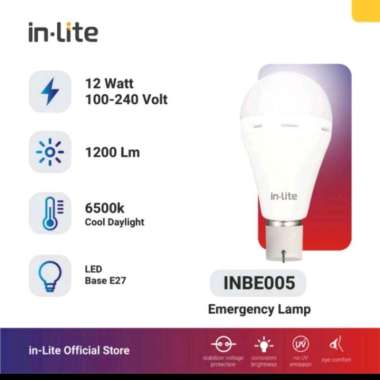 in lite lampu emergency led 12 watt