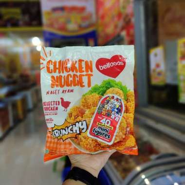 Promo Harga Belfoods Nugget Chicken Nugget Crunchy 500 gr - Blibli