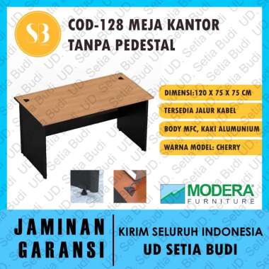 Meja Kantor Tanpa Pedestal Modera COD 128 120x75x75 C-Class