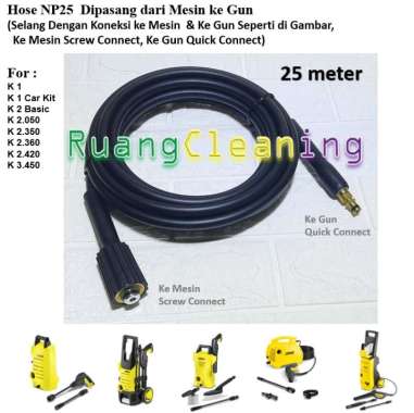 Selang Karcher Hose NP25 for Karcher K1 K2 K3 High Pressure Selang 25meter untuk Jet Cleaner Karcher