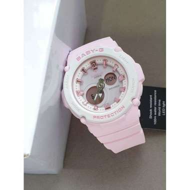 CASIO Baby-G Summer Beach Special Colour Original Jam Tangan Wanita [BGA 270] Pink White