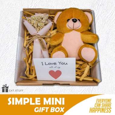 Simple Gift Box / Kado Wisuda / Kado Boneka / Boneka Wisuda