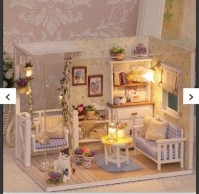 DIY dollhouse miniatur / miniatur rumah / miniatur boneka