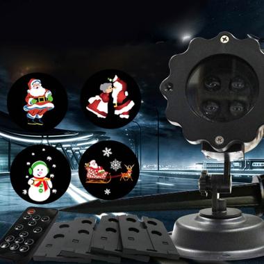 Jual EDS Christmas Star Pattern Red Blue Laser Projection 