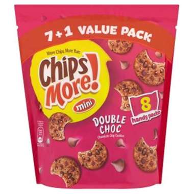 Chips More Double Choc Mini Chocolate Chip Cookies 8sX28g