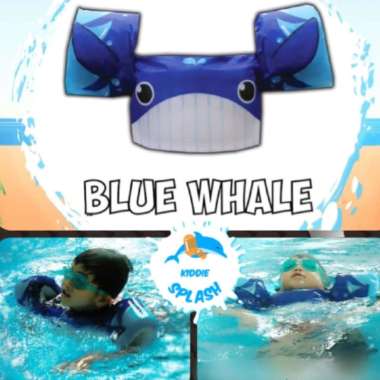 Kiddie Splash Swim Aid Puddle Jumper - Blue Whale
