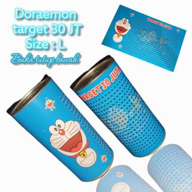 CELENGAN TARGET JUMBO 30 JUTA DORAEMON BUKA TUTUP 10 X 20 CM DORAEMON L