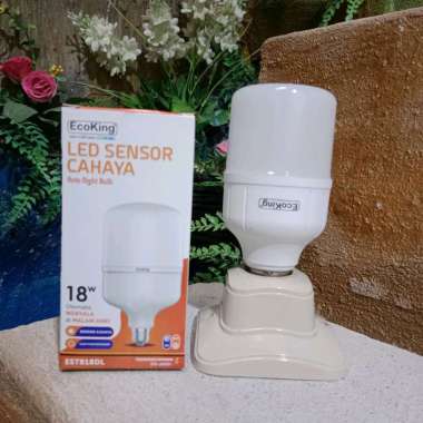 lampu led sensor cahaya 18 w / led sensor cahaya 18 watt EcoKing