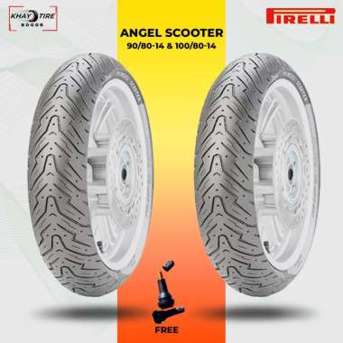 Sepasang Ban Motor Matic - PIRELLI ANGEL SCOOTER 90/80 & 100/80 Ring 14 Tubeless