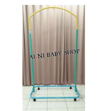Tiang Ayunan Bayi Portable Warna Warni (Tiang+Roda)