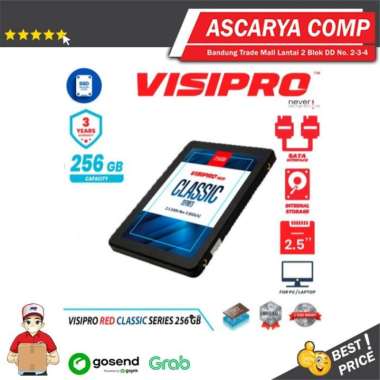 SSD Visipro Red Classic Series 256GB - SATA - 2.5'' - Garansi 3 Tahun