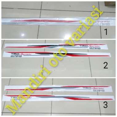 stiker body samping rush TRD sportivo ultimo Multicolor