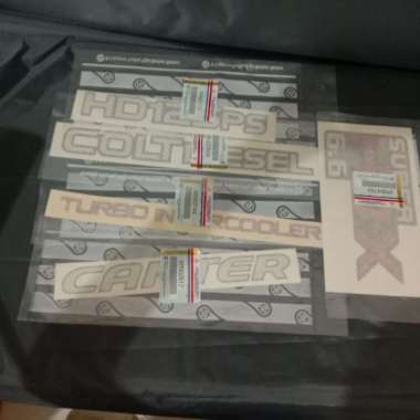 STIKER MITSUBISHI CANTER HD 125 PS SUPER HDX 6.6 SET Multicolor