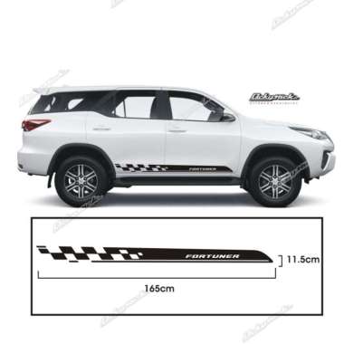 cutting sticker FORTUNER stiker body stiker mobil 12 Multicolor