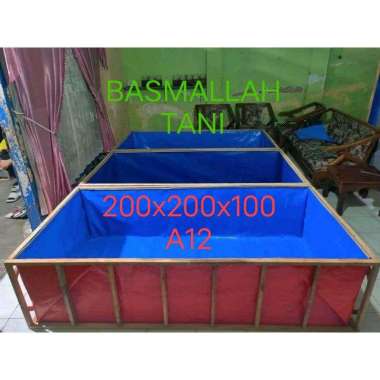 terpal kolam ikan 200x200x100 ketebalan type A12 korea A8