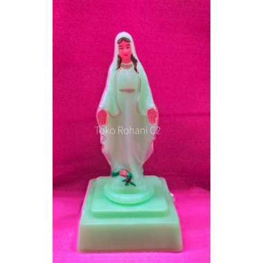 Pajangan Meja Bunda Maria Lampu S06 (2763) - Panjangan Rohani Fosfor