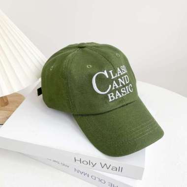Baseball cap : CLASSIC & BASIC - Topi Baseball Topi Pria Topi Wanita Topi Olahraga One Size GREEN