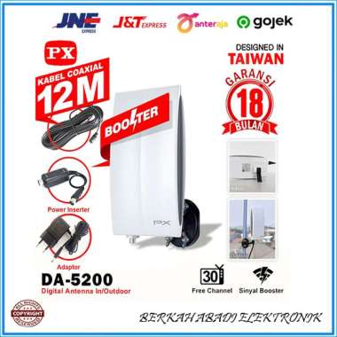 PX DA 5200 ANTENA TV LED booster Digital Indoor/outdoor Luar/ dalam ruangan praktis murah bagus