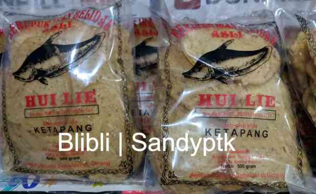 Kerupuk Ikan Belidak Belida Pipih Lopis Sahang Asli Hui Lie buatan Ketapang